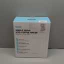 Single Serve Coffee Maker, Iced and Hot Coffee Machine for K Cup & Grounds, Compact Design, 40oz Removable Water Reservoir, 6 to 24 Oz Brew Sizes, Fits 7.3" Travel Mug, White