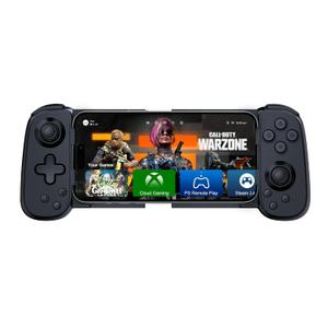 Joso Wireless Phone Controller for iPhone/Android, Mobile Game Controller with Hall Joystick Suitable for Xbox Cloud Gaming, PS Remote Play, Steam Link, Call of Duty & More - Black