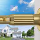 MEXAU Gold Tension Curtain Rods for Windows 41-166 Inches Heavy Duty Tension Rod Adjustable Curtain Rods No Drilling for Bathroom Living Room Outdoor Patio Hold Up Blackout Curtains and Non Slip