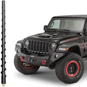 VOFONO 13 Inch Antenna for Jeep Wrangler Gladiator 2025 2024 2007-2025, Short Antenna Upgrade for JL JK Rubicon Sahara Unlimited Sport Willys 4xe Mojave High Altitude Jeep Accessories