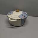 Enameled Cast Iron Dutch Oven - Umite Chef 5QT Pot with Lid & Cotton Potholders - Heavy-Duty Cookware for Bread Baking, Braising, Stews, Roasting(Cream White)