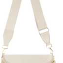 Pure Colour Crossbody Bag Bum Bag for Women,Spacious Purse Fanny Packs Belt Bag,Oversized Bum Bag (Colour Bum Bag-Beige)