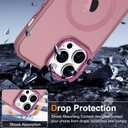 3 x Hython Case for iPhone 12 Pro Max Case Magnetic Translucent Matte Phone Cases 6.7" [Compatible with MagSafe] Thin Slim Fit Shockproof Bumper Hard Protective Cover for Women Men Girls, Grape Purple