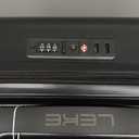 Lekesky 16 Inch Underseat Carry On Luggage Airline Approved, Small Hard Shell Suitcase with TSA Lock Spinner Wheels, Lightweight Personal Item Carry-On for Travel, Black