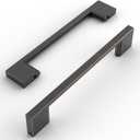 Amerdeco 10 Pack Oil Rubbed Bronze Cabinet Pulls 5 Inch(128MM) Hole Centers Kitchen Cabinet Handles Cabinet Hardware Kitchen Handles for Cabinets Cupboard Handles Drawer Pulls ZH0060