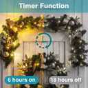 4 Pack Fairy Lights Battery Operated with Remote, Total 480LED 156Ft Battery Powered String Lights with Timer, 8 Modes Waterproof Twinkle Christmas Lights for Bedroom Party Indoor Mason, Warm White