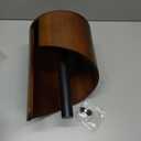 Paper Towel Holder Countertop with Wood Round Base and Iron Holder,Holds Mega Roll,Holder Stand for Kitchen Roll Organize,Wooden Paper Towel Holder for Kitchen Dining Table Home Decor