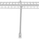 ClosetMaid 1074 Multi-Purpose 4Ft. by 16in. Ventilated Wire Shelf Kit, White, 48 Inches X 16 Inches