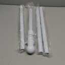White Flag Poles for Outside House - 5ft Tangle Free Flag Pole for House,Heavy Duty Metal Flagpole Hardware for 3x5 American Flags,Outdoor Flagpoles Mount for Porch,Car,Truck,Boat (without Bracket)