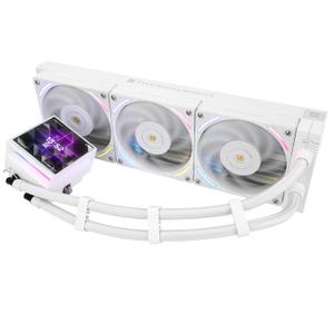 Thermalright Hyper Vision 360 ARGB White AIO CPU Liquid Cooler,IPS LCD Screen with 480x480 Resolution,for AM5/Intel LGA1851/1700,3.95in Magnet-Absorbent LCD Screen for Images,White CPU Water Cooling