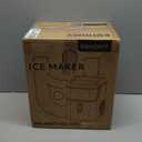 EUHOMY Nugget Ice Makers Countertop, Pebble Ice Maker Machine with 35lbs/24H Soft Ice, Self-Cleaning Sonic Ice Maker with Ice Scoop&Basket, Pellet Ice Maker for Home/Kitchen/Office(Stainless Steels) (Silver)