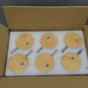 16 Oz Glass Snow Globe Tumbler Cup with Handle, Double Wall Snowglobe Tumbler Coffee Cup with Pre-Drilled Hole and Plug for Glitter Diy, 6 Pack (Clear)