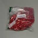 Mr. Pen- Small Christmas Tree Skirt 24 inch, Red Sequin Tree Skirt