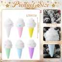 6 Pcs Ice Cream Ornaments Hanging Candy Gift Macaron Sweet Dessert Foam Pendant for Valentines Day Easter Decor Birthday Party Supplies