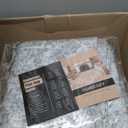 Gray Area Rug 8x10 Machine Washable Large Vintage Living Room Distressed Non Slip Carpet Traditional Indoor Bedroom Grey Retro Floral Accent Throw Rug for Office Kitchen Dining Room