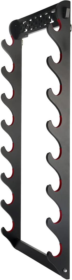 Sword Holder Katana Wall Mount - 8 Tier Samurai Sword Display Rack Wand Wakizashi Tanto Wall Hanger Sword Rack Sword Stand Display