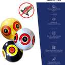 Bird-X Scare-Eye Bird Scare Balloons for Bird Control, 3D Predator Eye Design, Reflective Bird Scare Solution, Covers Up to 6,000 Sq Ft, Pack of 3 (Yellow/White/Black)