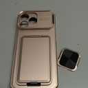 SSLOTSCASE for iPhone 17 Pro Max Case with Wallet & Sliding Lens Cover & Kickstand & Credit Card Holder & Camera Stand, MilitaryGrade Protection Phone Case Cover for iPhone 17 Pro Max 2025, Rose Gold