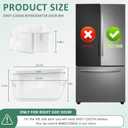 DA97-12650A Door Shelf Compatible for Sam. sung French Door Refrigerator RF260,RF261,RF263 Parts,RFG298HDRS RF261beaesr Door Bin(Right Side)2Packs-by MIFLUS
