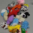 20pcs Different Cartoon Animal Finger Puppets Soft Velvet Dolls Props Toys Easter Basket Stuffers
