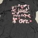 Girls Just Wanna Be One Shirt 1st Birthday Girl Coquette Bow T-Shirt, Size: S