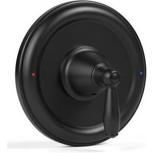 Shower Handle Replacement for Moen T2151BL Posi Temp Valve Traditional Shower Trim Kit,Matte Black