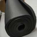 Amazon Basics 1/2 Inch Extra Thick Exercise Yoga Mat with Carrying Strap for Home Workouts and Fitness, 74" x 24", Black