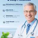 Retainer Cleaner Tablets (120 pcs), Denture Cleaning Tablets for Invisalign, Night Mouth Guard for Aligners, Remove Odors Stains and Plaque, Quick Cleanser, Mint Fresh Flavor, 4 Month Supply (Blue)