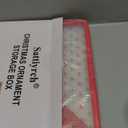 Sattiyrch Plastic Christmas Ornament Storage Box with Trays, Customizable Dividers, Dust-Proof Durable Ornament Organizer Holder, Christmas Storage Containers, Holds 64 x 3 Ornaments