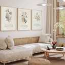 PLPKEYGR 3 Pcs Christian Flower Wall Art Flower Scripture Wall Decor God Quotes Canvas Painting Prayer Room Pictures Inspirational Bible Verse Posters For Living Room Bedroom 16x24 in Poster (16L" x24W")