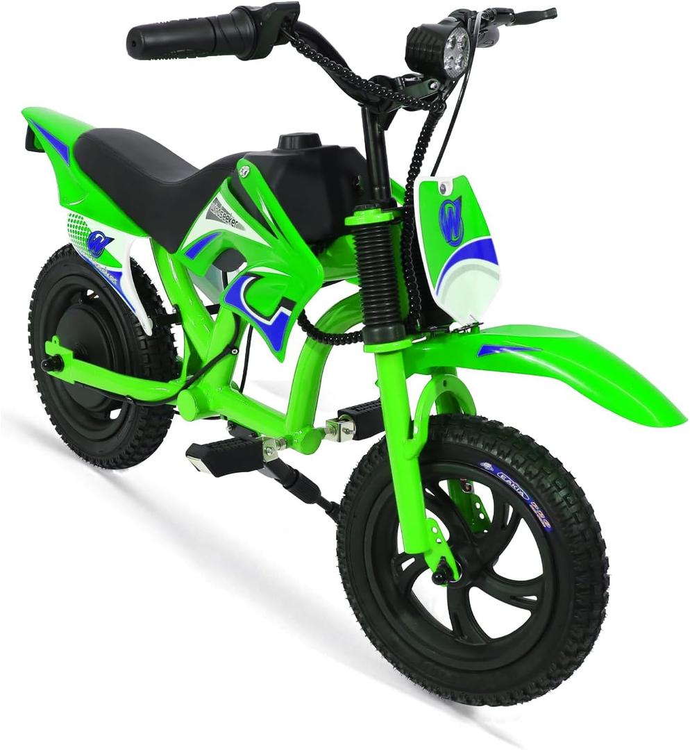 Electric Motorcycle for Kids, 300W Electric Motorcycle, 3-Speed Modes Motorcycle for Kids Ages 3-6, Electric Motocross Off-Road Motorcycle Mini Dirt Motorcycle Green