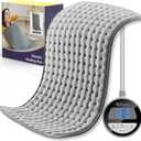 Electric Heating Pad for Back Pain Relief Extra Large 20 x 40, King Size Heated Pad Moist for Pain Muscle, Heating Pads with Heat Settings & Auto-Off for Cramps, Abdomen, Waist, Shoulder (Gray)