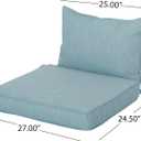 Bernadette Club Chair Cushions (Set of 2), 23.50" D x 27.00" W x 4.00" H