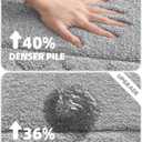 Color&Geomety Grey Bathroom Rugs, Ultra Soft Plush Bathroom Mat Super Absorbent Microfiber Fabric, 17"x30", Washable, Non Slip Bath mats for Outside Shower, Tub, Home Decor (1'5" x 2'6" (Rectangular))