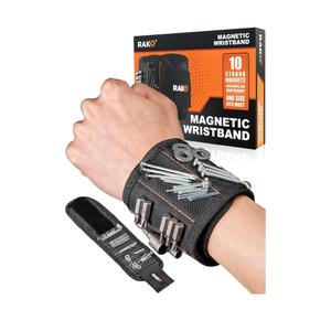 RAK Magnetic Wristband for Tools - Premium Tool Belt for Holding Screws Nails with Powerful Magnets, Birthday Gifts for Men, Cool Gadgets Stuff Gifts for Dad, Husband, Grandpa, Handyman, Him