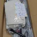 Hammock Chair with U Shape Stand, Cotton Swing Chair with Side Pocket, Heavy-Duty Metal Frame with Hanging Seat, Multi-Functional Swing Stand for Indoor and Outdoor Patio Yard Garden (Blackwhite)