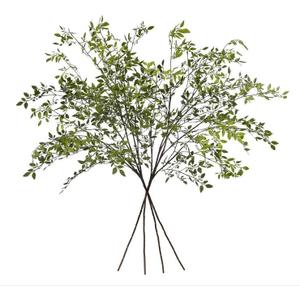 Greenery Stem Vase with Simulated 43.3 inches Stems and Branches Simulated Eucalyptus Leaves for Indoor Bedroom Living Room Dining Table Outdoor 3Pcs Green