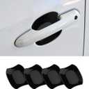 Exterior Door Handle Bowl Cover Compatible for Toyota RAV4 2019 2020 2021 2022 2023 2024 2025 Accessories Door Handle Bowl Scratch Protector Glossy Black
