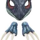 Mattel Jurassic World Dominion Therizinosaurus Role-play Set, Dinosaur Mask with Sound & Slasher Claws, Costume Accessories