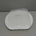 Microwave Bacon Cooker with Cover, Microwave Bacon Tray with Grease Draining Ridges, No-Mess Cooking, Easy to Clean, Dishwasher Safe, Perfect for Breakfast, Sandwiches and Family Meals