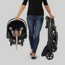 Chicco KeyFit Caddy Frame Stroller, Accepts All Chicco Infant Car Seats, Adjustable Handle, Parent Tray, Black/Black