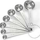 TILUCK Stainless Steel Measuring Spoons Set,Coffee Scoop Spoon,Kitchen Gadgets for Cooking & Baking,Set of 7