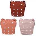 Babygoal Swim Diapers 3 Pack for 8M-3T Infant and Toddler, Reusable Adjustable Washable for Baby Swimming Lessons, M