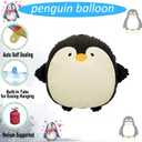 Cute Penguin Balloon 21" Pack of 4 Cartoon Penguin Birthday Party Decorations Arctic Polar Animal Winter Animals for Boys and Girls Party Decorations Baby Shower