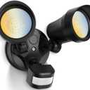 ALUSSO Motion Sensor Outdoor Lights, 30W 3500LM Flood Lights Outdoor, 3 Modes (Dusk to Dawn/Auto/On Time), 3CCT 3000K/4000K/6500K Waterproof Hardwired Security Light ETL Listed for Porch Garage, 1PC