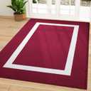 OLANLY Indoor Door Mat, 59x35, Non-Slip Absorbent Resist Dirt Entrance Mat, Washable Low-Profile Inside Entry Doormats for Entryway, Red (59" x 35")