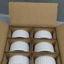 LE TAUCI Ramekins 6 OZ, Ceramic Souffle Dishes, Oven Safe Custard Cups for Baking, Creme Brulee, Pudding, Dessert, Microwave & Dishwasher Safe, Set of 6, White