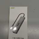 Acer USB C Hub, 7 in 1 Multi-Port Adapter for Laptop, 4K, HDMI Splitter with 2 USB A 3.1 & Type-C to HDMI Data Port, PD 100W Charging, SD Card Reader for Computer, Desktop, Space Grey