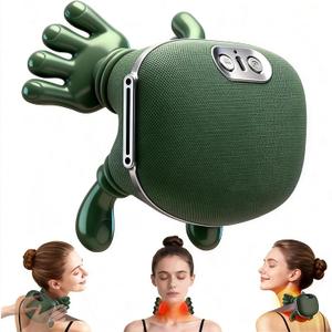 Neck and Back Massager with Fingers & Heat - for Pain Relief Deep Tissue, Real Touch Portable Electric Bionic Hand Shiatsu Cervical Head & Shoulder Massager Pillow for Muscle Relaxation, Gifts