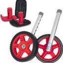 Top Glides 8" Off-Road Walker Wheel Kits with Flexfit Walker Ski Glides (Red)